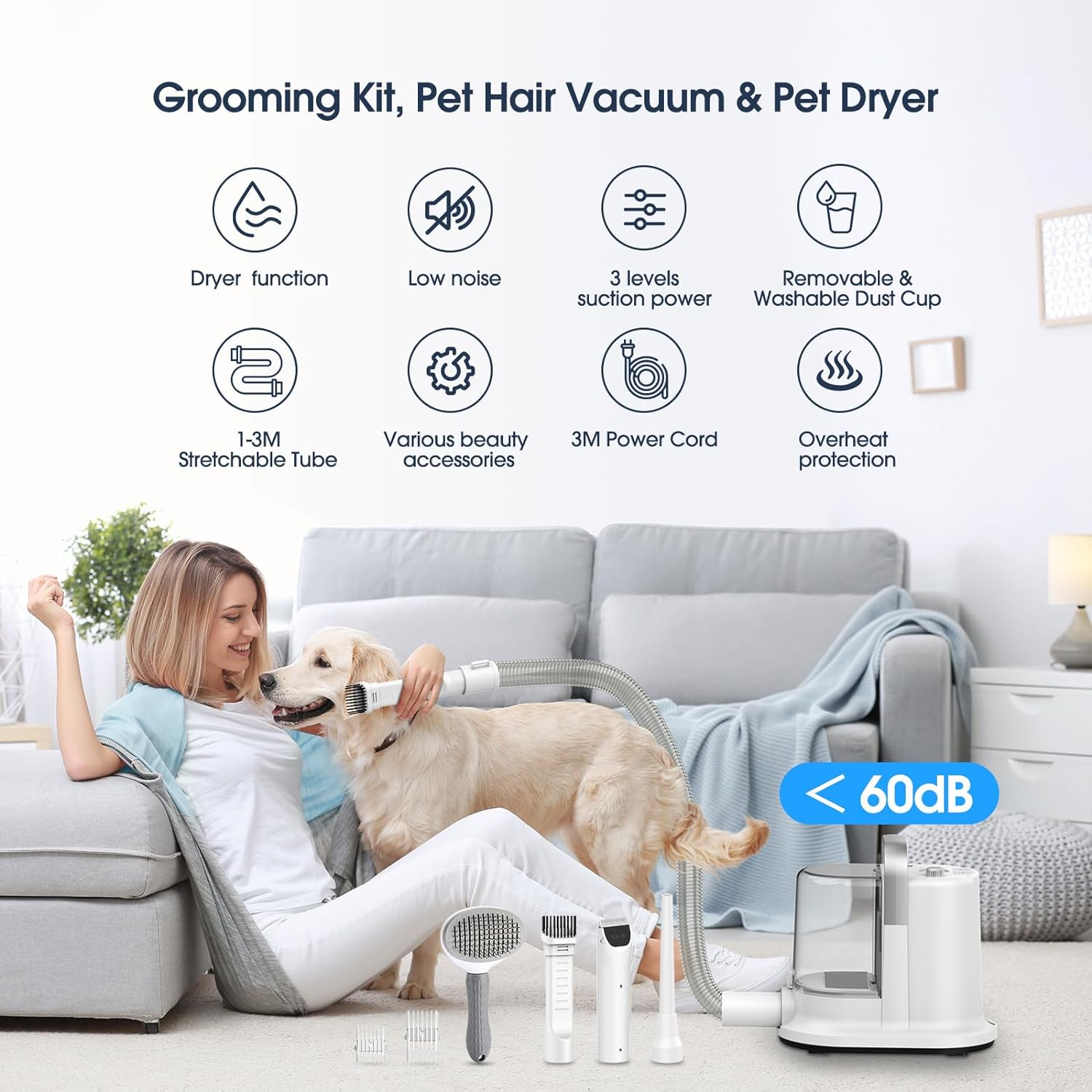 3 in 1 Pet Grooming Vacuum Review