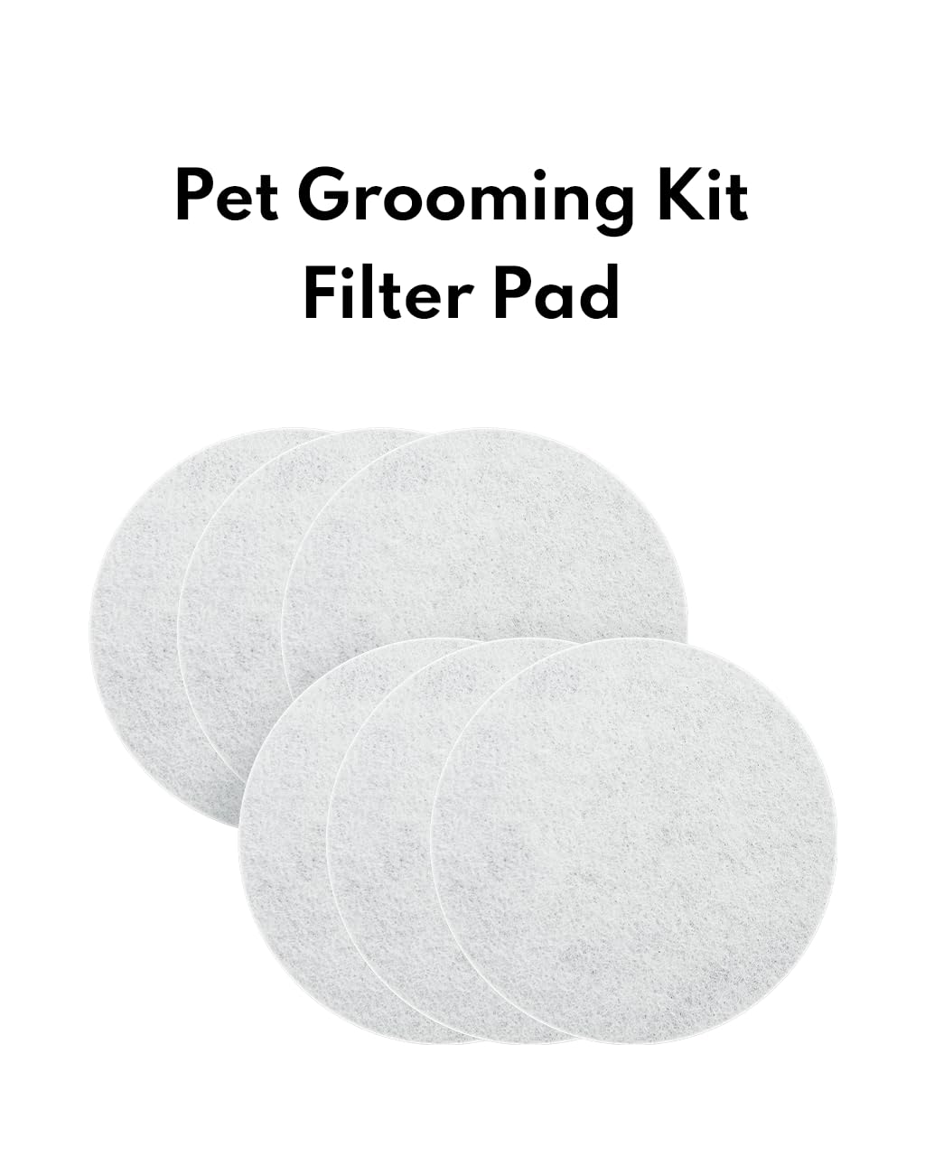 Homerunpet Filter Pad for Pet Grooming Kit, Filter Replacement for Fresh Air, 6 Packs